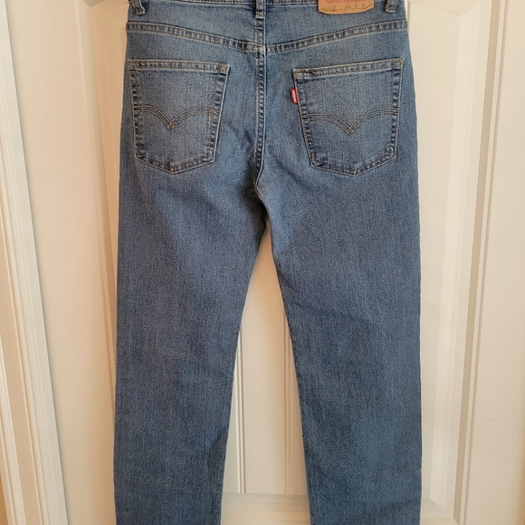 Womens Levi's Performance 514 Straight Blue Denim Jeans Size 16 Reg. - Picture 2 of 5